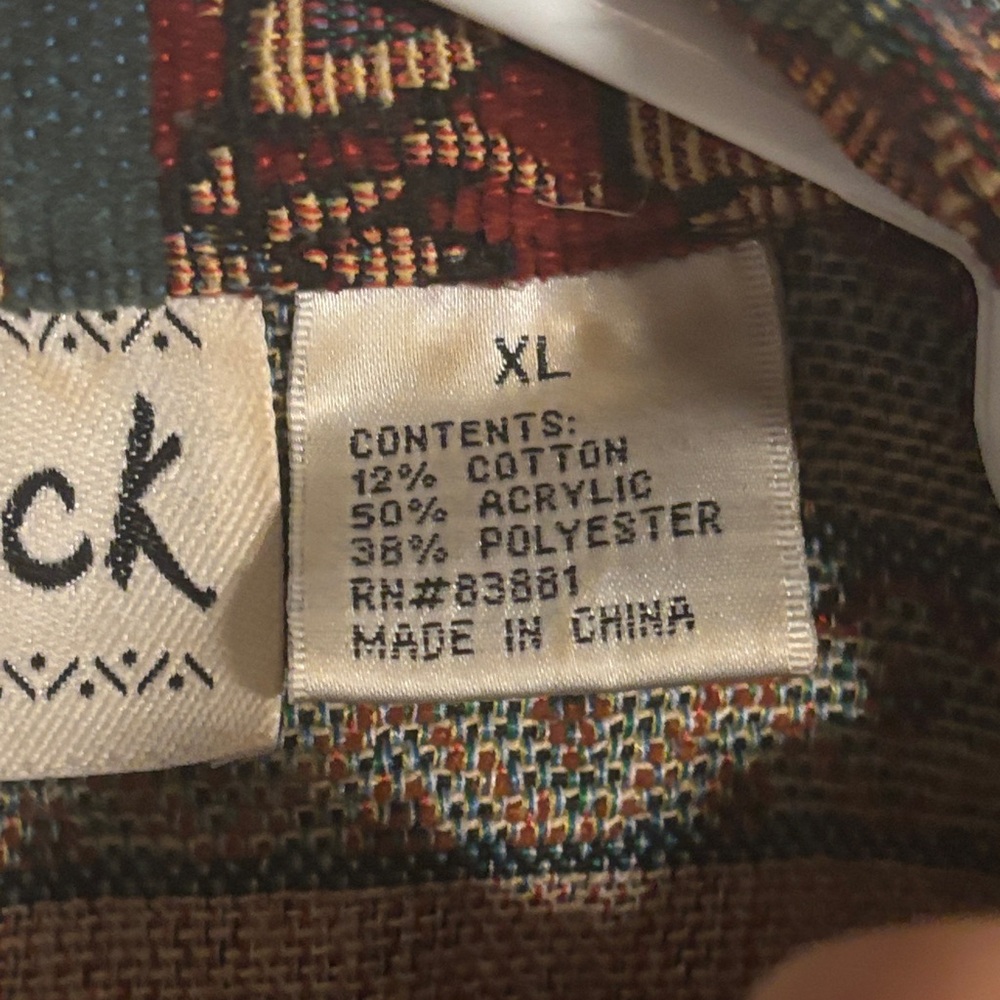 Women's Vintage Patterned Jacket Flashback Size Xl - image 5